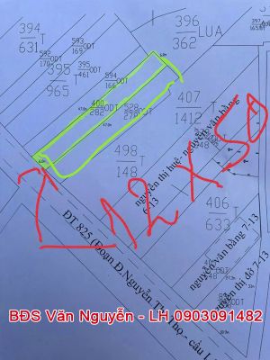 3. Mặt tiền đường nhựa tỉnh lộ 10 + 825 - Ngang 12 x 50