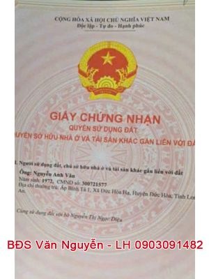 5. Mặt tiền đường nhựa tỉnh lộ 10 + 825 - Ngang 12 x 50